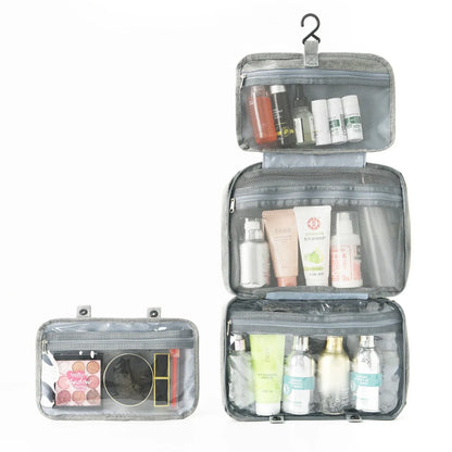 Four-Fold Dry Wet Separation Portable Bag Hanging Multi-Color Storage Toiletries Cosmetics
