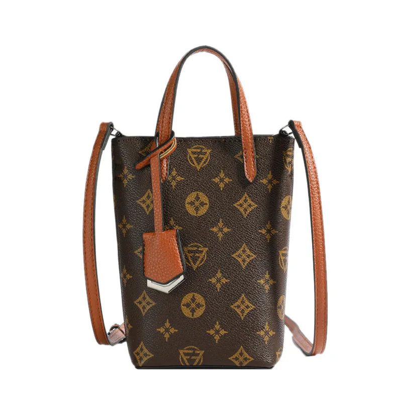 Retro Crossbody Bags Women Stylish Plaid Phone Purse Keys Bag