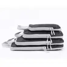 Homefish 4 Pcs Compressible Travel Organizer Bag Vertical Waterproof Multi-Functional Business