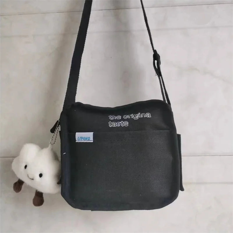 Cute Canvas Small Bag Female Japanese Harajuku Diagonal Wild Student Girls Shoulder Bags Women Daily