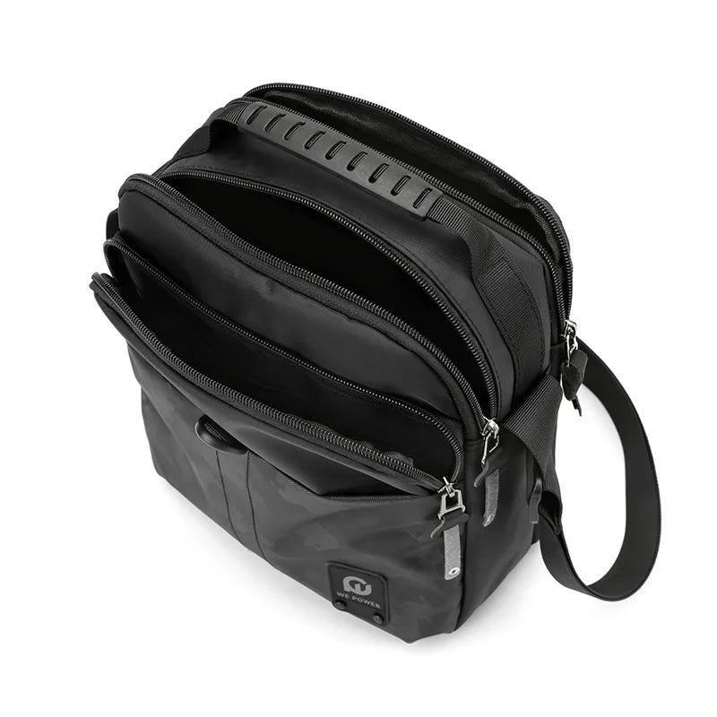 Men S Sports Crossbody Bag Outdoor Street Leisure Large Capacity Waterproof Boys Shoulder