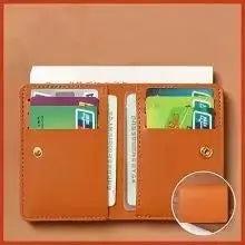 Homefish Solid Color Pu Leather Small Wallet Short Simple Women S Purse Buttons Ultra Thin Credit