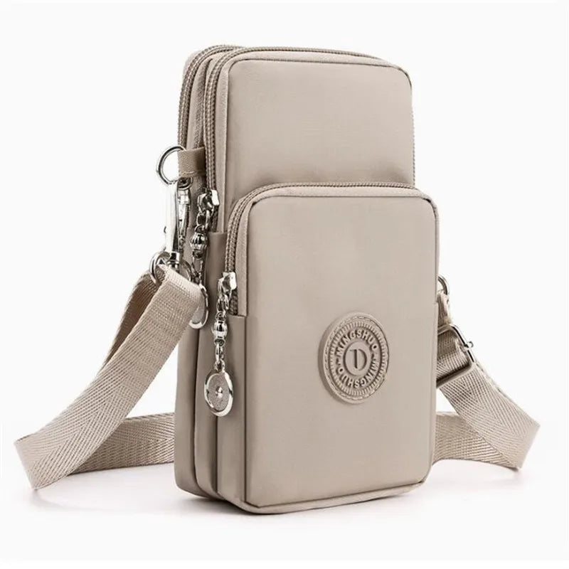 Multi-Pocket Crossbody Phone Bag – Lightweight Sling Purse with Adjustable Strap