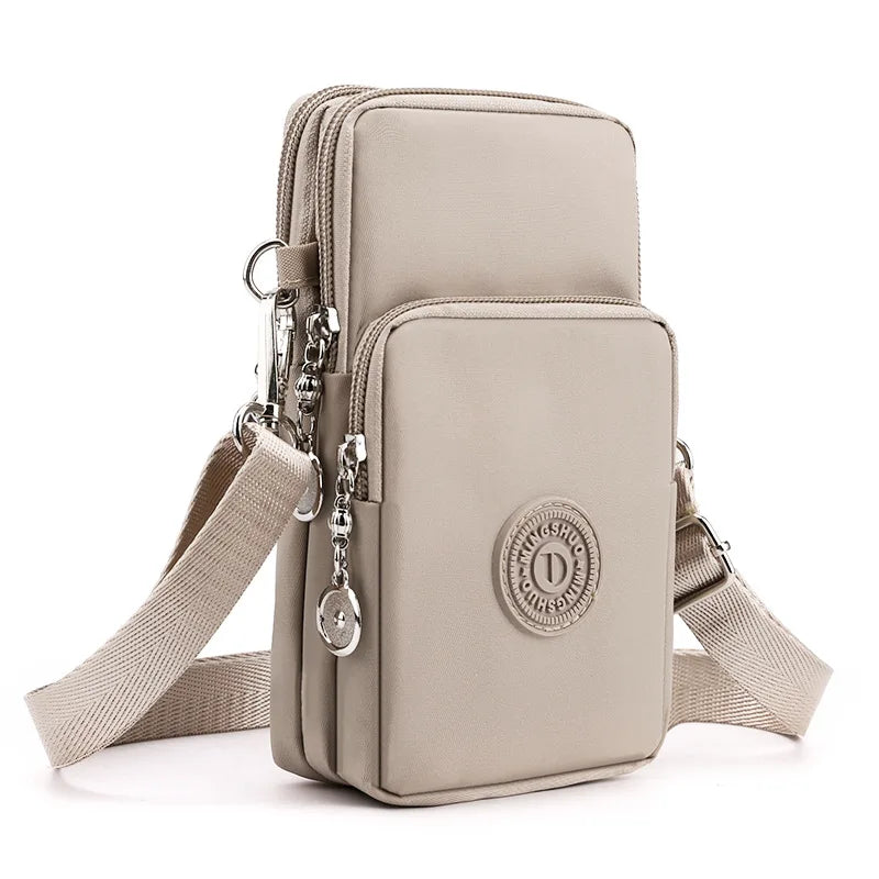 Crossbody Phone Bag with Headphone Hole & Adjustable Strap