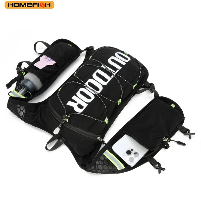 Homefish 1pcs Running Hydration Vest Backpack Lightweight Water Backpack