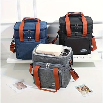 Insulated Lunch Bag – Large Cooler Tote with Shoulder Strap