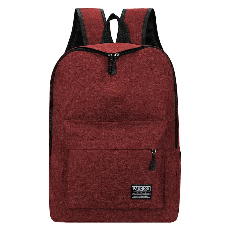 15" Oxford Cloth Backpack – Washable School & Computer Bag