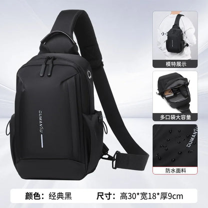 Men S Chest Bag Travel Women Crossbody Multi-Function Large Capacity Shoulder Commuting Light
