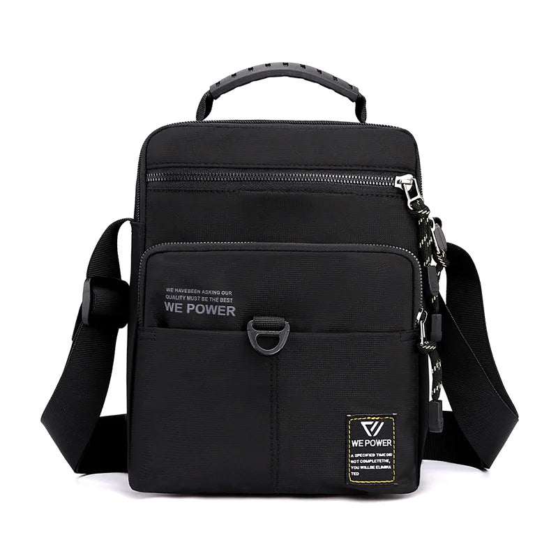 Men S Shoulder Bag Casual Crossbody Waterproof Nylon Large Capacity Outdoor Messenger - Waterproof