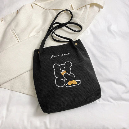 Summer Artistic Velvet Bag Women S Single Shoulder Handbag Student Corduroy