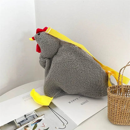Creative Cute Chicken Shaped Bag Women S Cartoon Crossbody Bags Teen Girl S Handbag Shoulder Bag