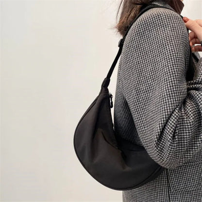 Half Moon Nylon Crossbody Bag – Women's Fanny Pack