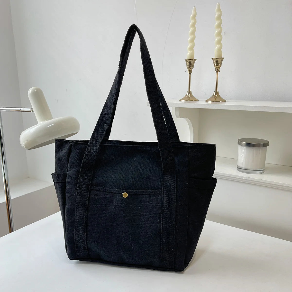 Homefish Portable Large-Capacity Canvas Bag Versatile Shoulder Bag Design Special Cloth Bag Students
