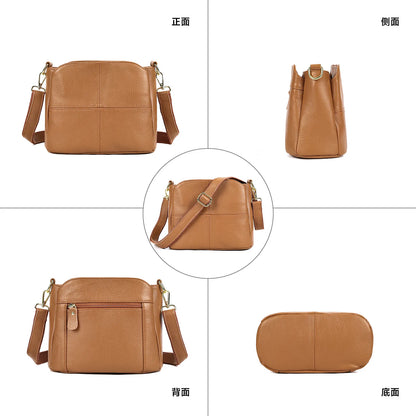 Top-Grain Cowhide Single-Shoulder Bag Bucket Bag Genuine Leather Large-Capacity Single-Shoulder