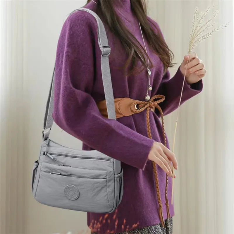 Multi-Pocket Casual Crossbody Bag for Women