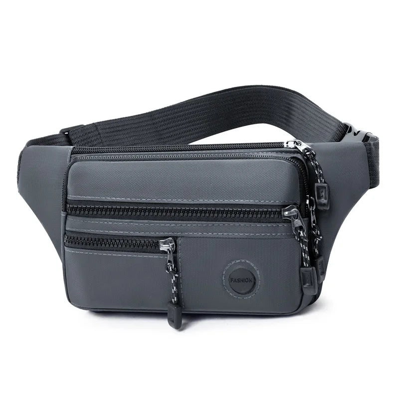 Cross-Body Anti Water Waist Bag Men Women Simple Sports Shoulder Large Capacity Mobile Phone Storage