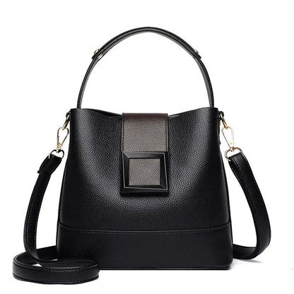 Bucket Bag – PU Leather Top Handle Purse & Crossbody Handbag