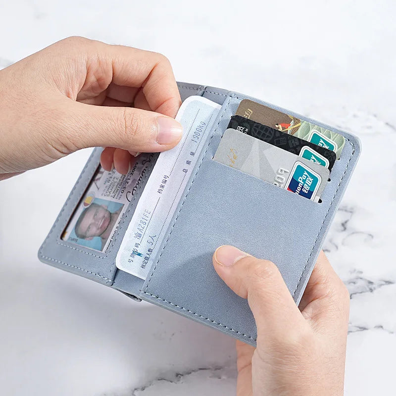 Card Bag Man Ultra-Thin Mini Wallet Multi-Functional Driver S License Leather Case