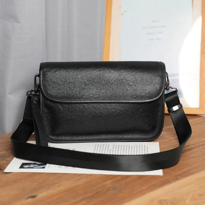 Men S Real Leather Shoulder Bag Hand Cross Body Large Capacity