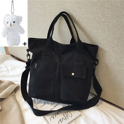 Canvas Tote Bag for Women – Shoulder & Crossbody Handbag