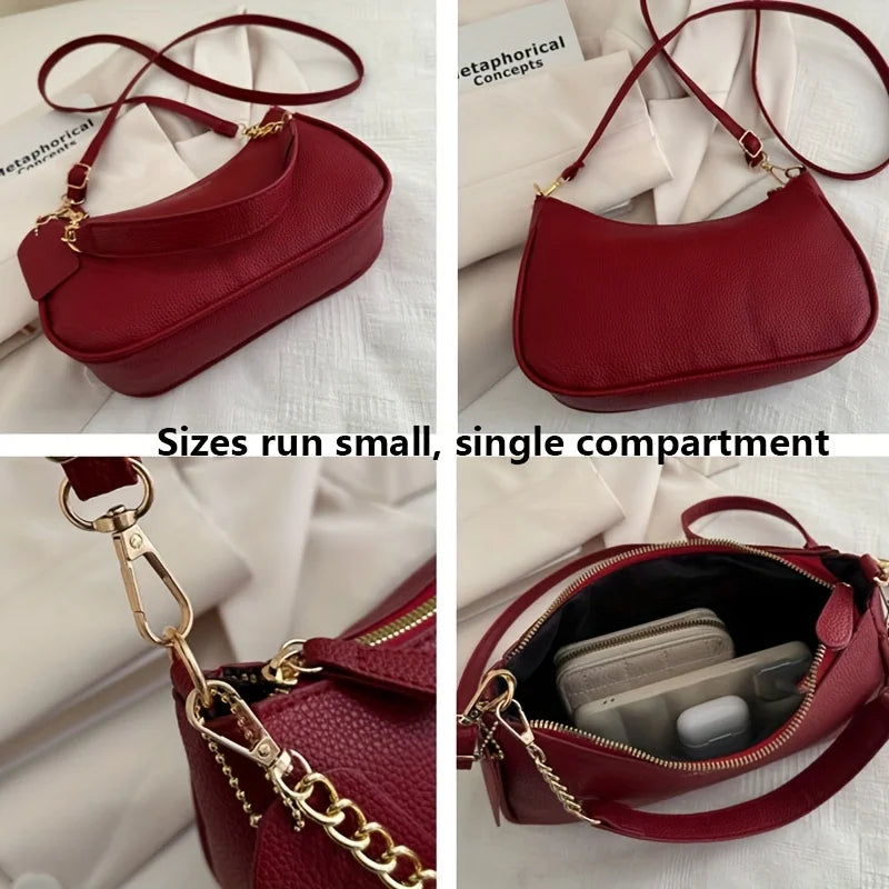 Underarm Shoulder Bag – Elegant PU Leather Crossbody Purse