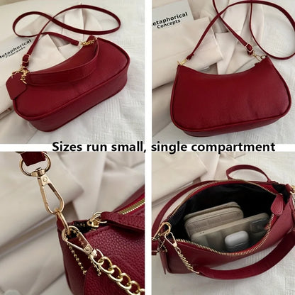 Underarm Shoulder Bag – Elegant PU Leather Crossbody Purse