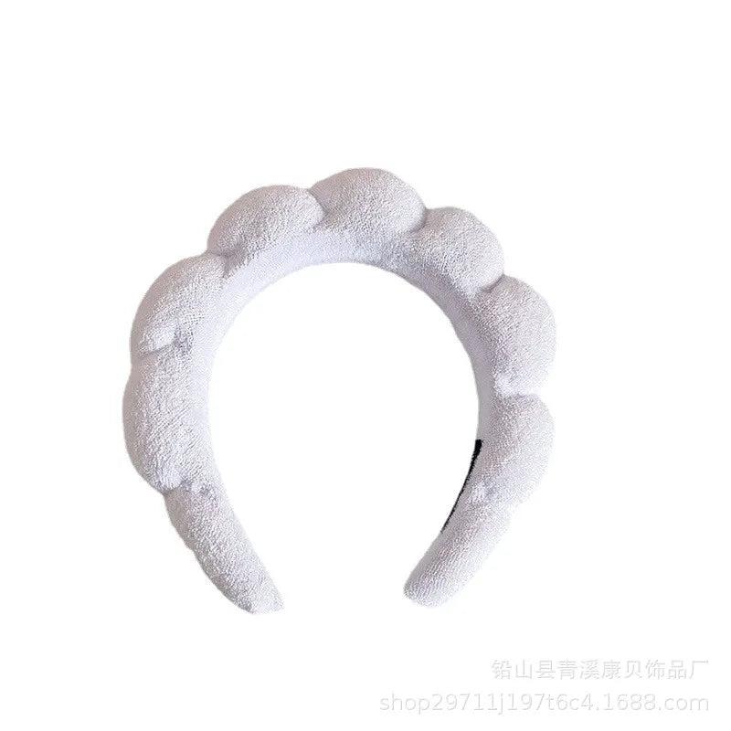 Puffy Spa Headband – Fluffy Terry Cloth Face Wash Hair Hoop