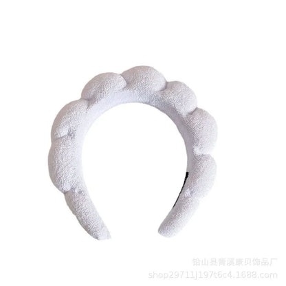 Puffy Spa Headband – Fluffy Terry Cloth Face Wash Hair Hoop