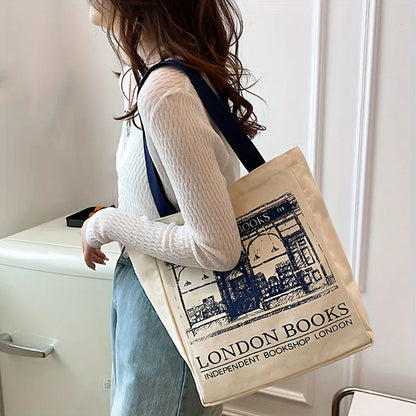 Canvas Tote Bag – Large Literary Shakespeare Shoulder Bag