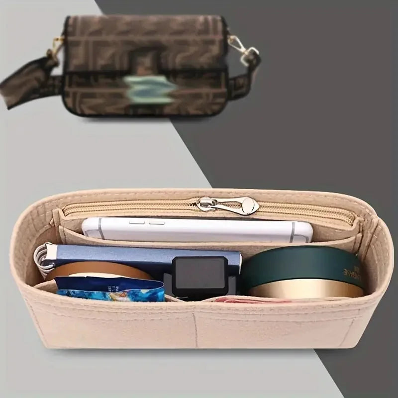 Homefish Felt Insert Bag Organizer Makeup Organizers