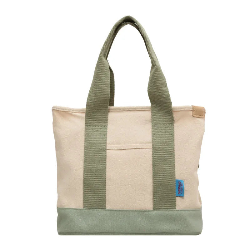 Simple Colorblock Crossbody Bag Large Capacity Shoulder Bag