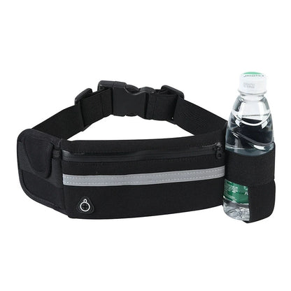 Waterproof Running Belt Fanny Pack with Water Bottle Holder