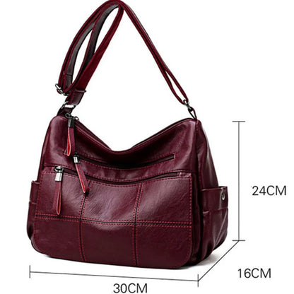 Women's Luxury Leather Crossbody Bag – Designer Shoulder Handbag