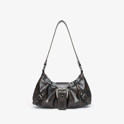 Spring Selling Maillard Style Retro Small Bag Spicy Girl Y2k Wasteland Vintage Leather Shoulder
