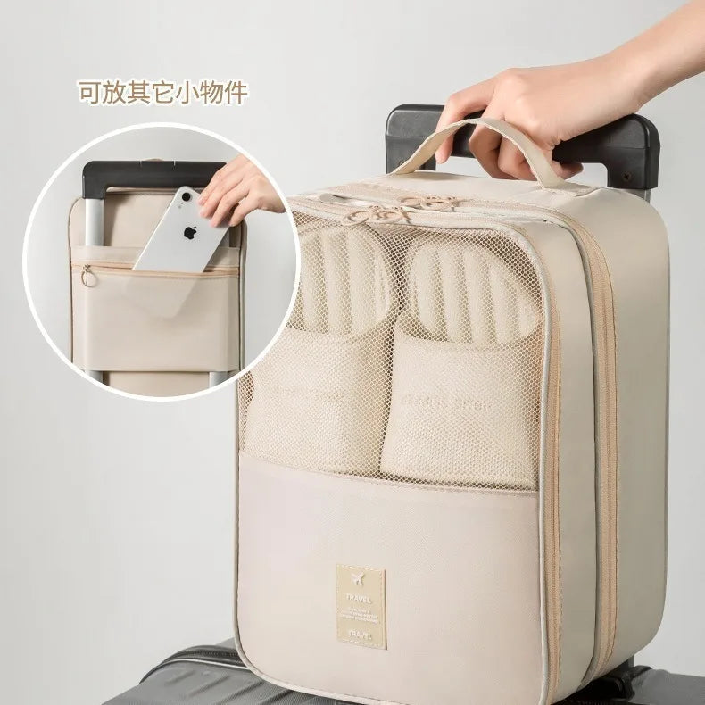 Travel Shoe Storage Bag – Portable Dustproof Shoe Organizer for Luggage
