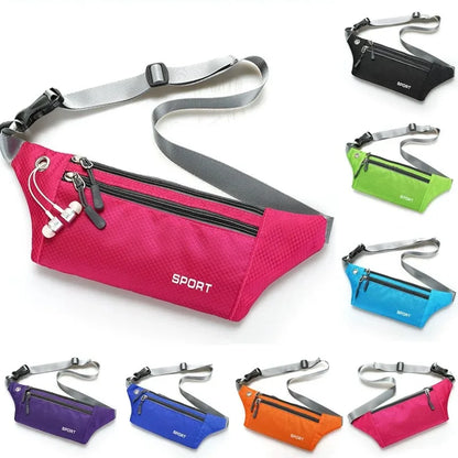 Homefish Multifunctional Nylon Chest Waist Bag Unisex Running Belt Pouch Mobile Phone Pocket Outdoor