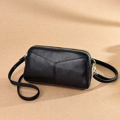 Small Crossbody Bag Sac Main 100 Genuine Leather Women Tote Shoulder Solid Color Clutch Ladies Bags