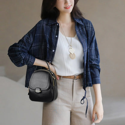 Mini PU Leather Crossbody Bag for Women