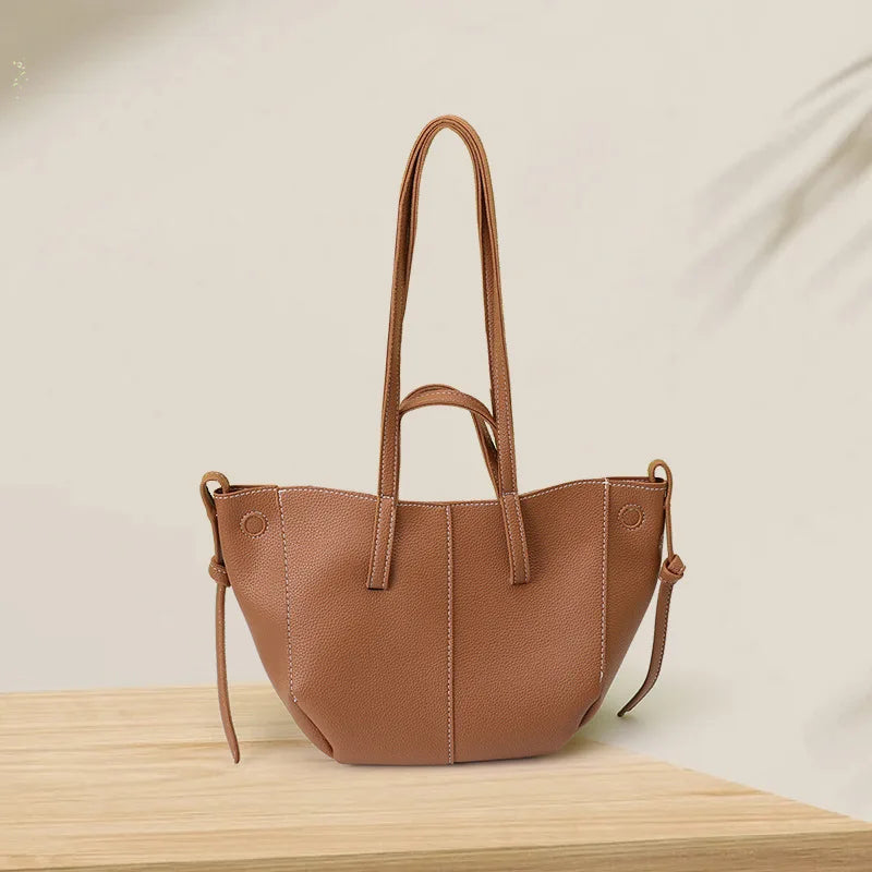 Large-Capacity Korean Version Commuter Tote Bag High-End Hand-Held Shoulder Bag
