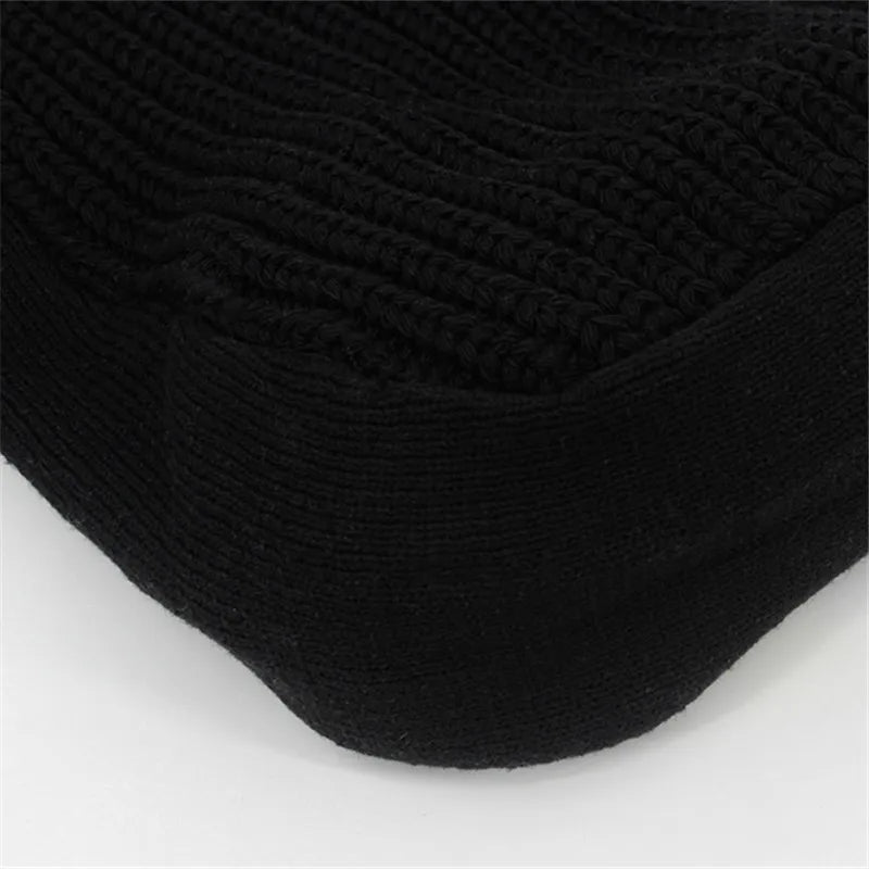 Solid Color Knitted Bag Versatile Underarm Shoulder Women