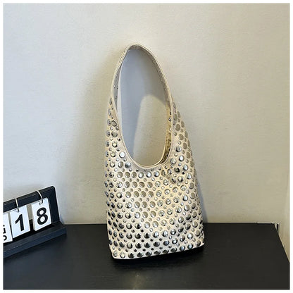 Crossbody Bags Woman Shoulder Bag Rivet Versatile Underarm Purse Handbags Designer Sac