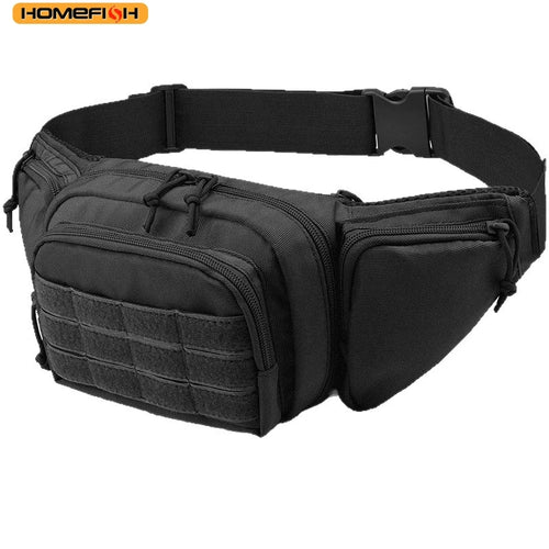 Homefish Men Waist Fanny Pack Belt Bag Tactical Military Motorcycle Rider Sports Climb Camping Nylon