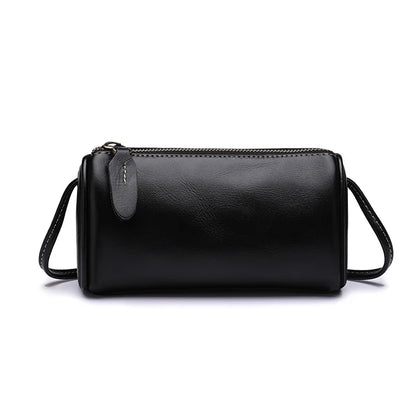 Top-Grain Cowhide Women S Mobile Phone Storage Single-Shoulder Crossbody Bag Pillow