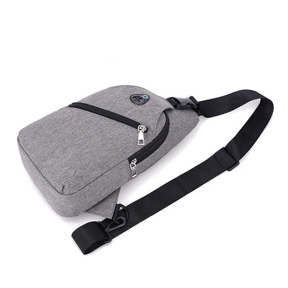 Simple Men S Chest Bag Trendy Cool Shoulder Crossbody Multi-Function Large Capacity Waterproof