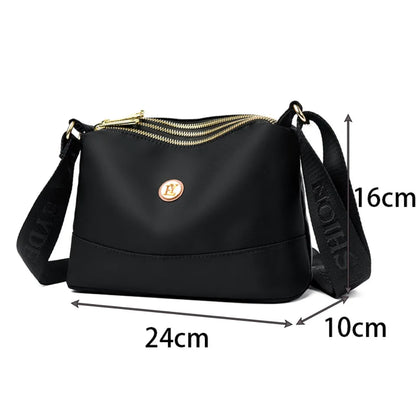 Waterproof Nylon Crossbody Bag for Women – Large Capacity Multilayer Purse