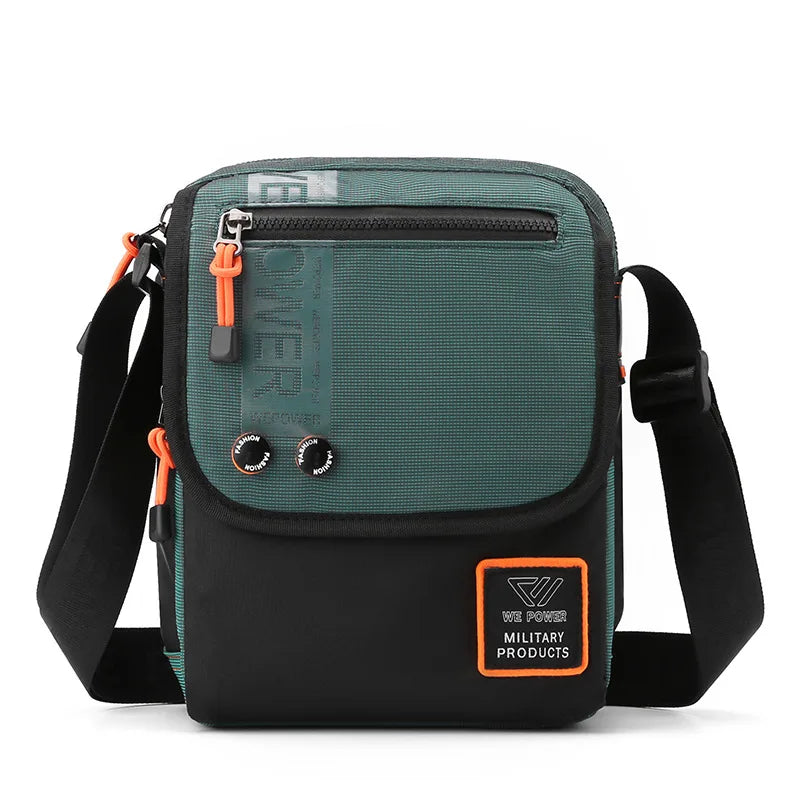 Men S Zipper Cross-Body Casual Shoulder Bag Postman Outdoor Large Capacity Sports