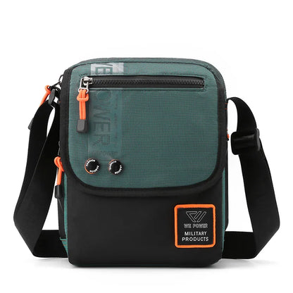 Men S Zipper Cross-Body Casual Shoulder Bag Postman Outdoor Large Capacity Sports