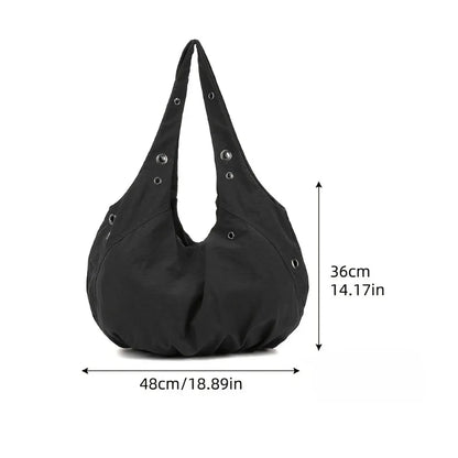 Oversized Hobo Tote Bag – Soft Shoulder Purse for Everyday & Travel