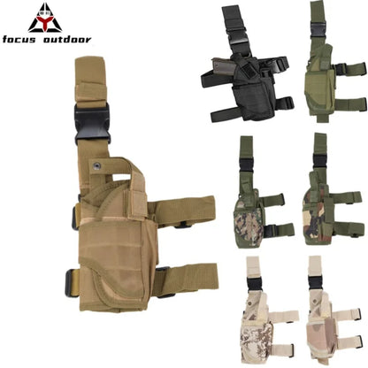 Tactical Holster Outdoor Multi-Function Quick Draw Invisible Waist Hang Universal Gaiters Oxford