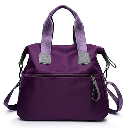 Large Capacity Nylon Tote Bag for Women – Multi-Pocket Crossbody & Shoulder Bag